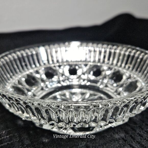 Vtg Indiana Glass Fruit Bowl Windsor Royal Brighton Pattern Dessert Berry Clear - Picture 5 of 11